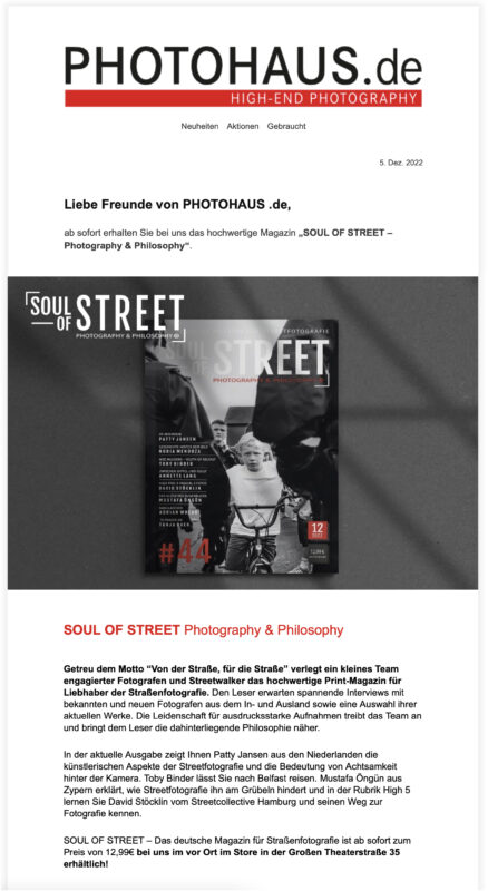 Soul of Street – Magazin für Streetfotografie